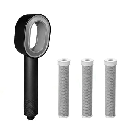 Filtro di lusso per soffione doccia Filtro in fibra di carbonio ad alto rendimento Filtro per acqua doccia per rimuovere fluoruro di cloro e acqua dura