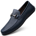 Mocassini di lusso da uomo estivi Scarpe slip on in pelle Mocassini traspiranti bianchi Scarpe casual Mocasines Hombre