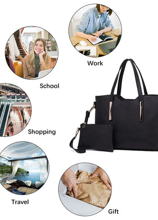 Borsa Miss Lulu Henkel Borsa shopper 2in1 da DONNA Borsa a tracolla da viaggio per DONNA, elegante e pratica