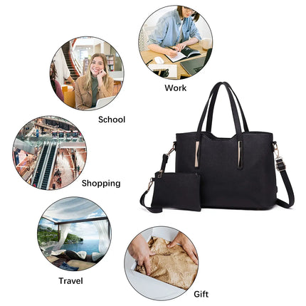 Borsa Miss Lulu Henkel Borsa shopper 2in1 da DONNA Borsa a tracolla da viaggio per DONNA, elegante e pratica