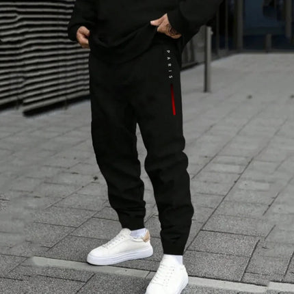 1pc/2pcs Daily Casual Sweatshirts Sweatpants Plus Size Men's Set 7XL 6XL Autumn Winter Fashion Sports Tracksuit Hoodies Trousers PlatiNum
