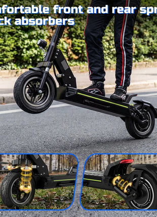 Monopattino elettrico TODIMART D5 D6 D6PRO 48V 18.2Ah 490W Max, velocità 24 km/h, autonomia 40-60 km, sospensioni a molla, connessione APP, monopattino elettrico fuoristrada per adulti