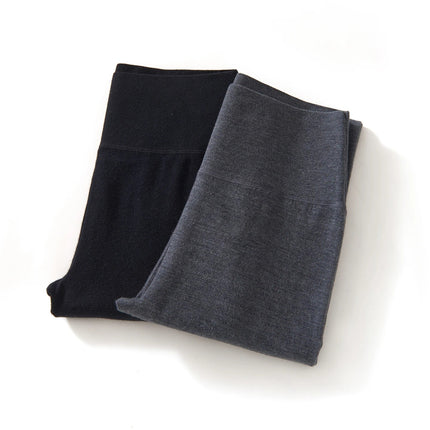 100% fine spun wool knitted pants for women, soft and comfortable thin wool leggings, slim fit solid color leggings PlatiNum