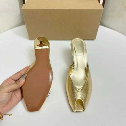 Sexy Gold High Heel Sandals for Woman Open Toe Slingback Stiletto Heels Party Shoes Wedding Evening Dress Sandals Ankle Strap PlatiNum