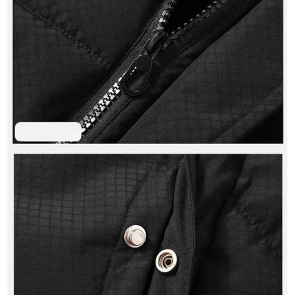 Big Size Men Padded Vest Winter Hooded Zip-up Sleeveless Jacket Padding Golf Cotton Waistcoat Work Warm Large Pocket Plus 8XL