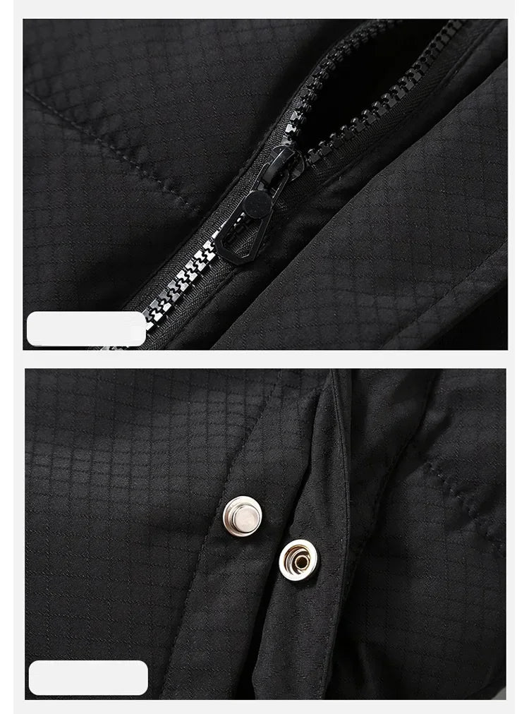 Big Size Men Padded Vest Winter Hooded Zip-up Sleeveless Jacket Padding Golf Cotton Waistcoat Work Warm Large Pocket Plus 8XL