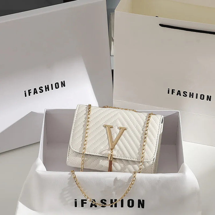 Embroidery Women Crossbody Bag Thread Luxury Handbag Shoulder Bags Brand Sequined Tassel Clutch Small Bag and Purse Party PlatiNum