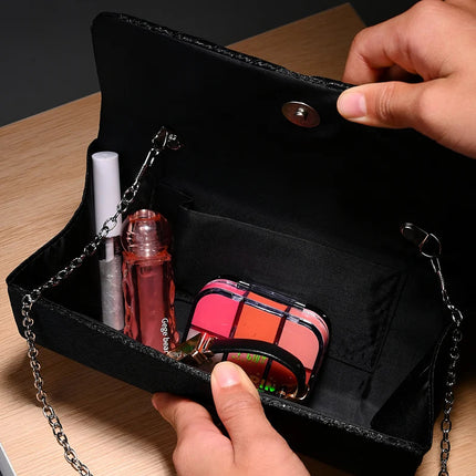 Luxury Stripes Designer One-shoulder bag Envelope Evening Clutch Bags hardware shoulder bag women wedding party gift bag PlatiNum