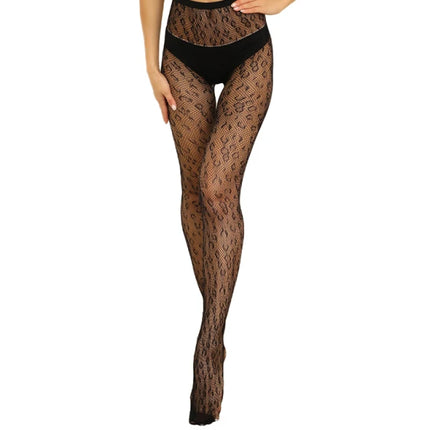Women Sexy Body Stocking Soft Lace Thigh High Stockings + Garter Belt Over Knee Floral Tights Fit Dropship