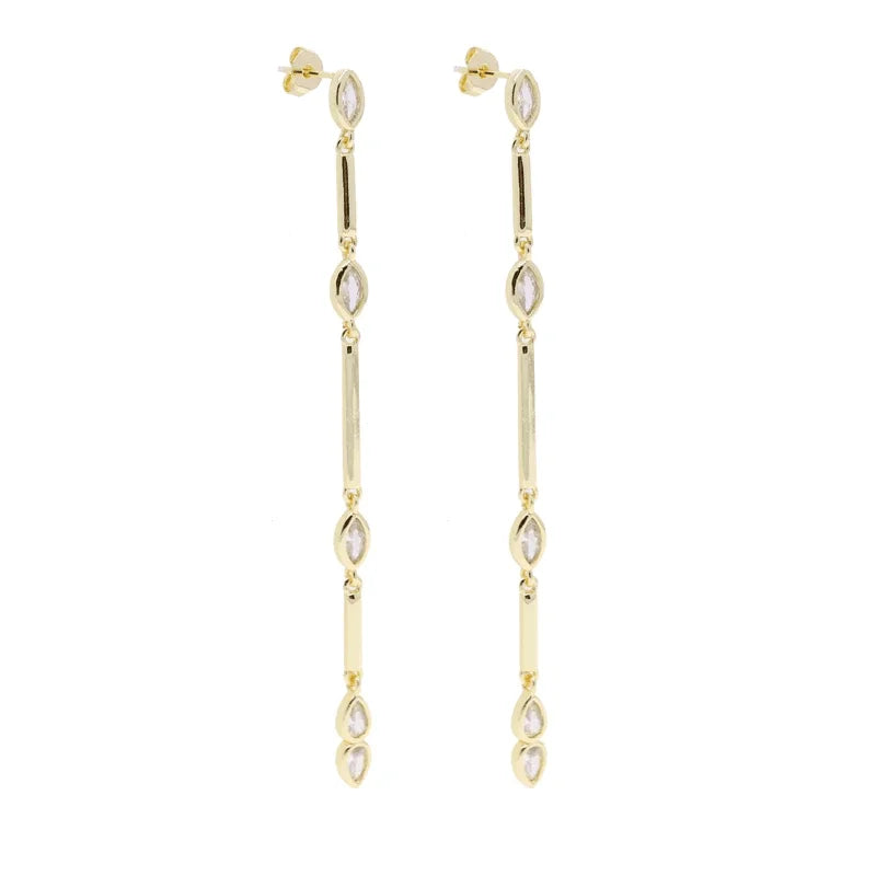 Barra geometrica a goccia Cubic Zirconia CZ Catena a maglie Lunga Y Lariat Collana di moda donna sexy 2026 Nuovo arrivato