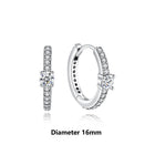 Orecchini Originali in Argento Sterling 925, Modello 2026, a Perno e a Cerchio con Cristalli, per Donna, in Oro Rosa, con Corona, Cuore, Infinito, Ape, Gioielli platinumshop