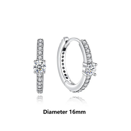 Orecchini Originali in Argento Sterling 925, Modello 2026, a Perno e a Cerchio con Cristalli, per Donna, in Oro Rosa, con Corona, Cuore, Infinito, Ape, Gioielli platinumshop