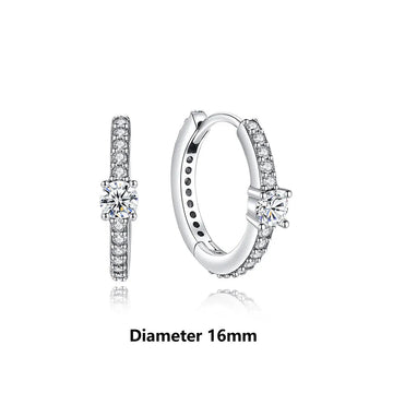 Orecchini Originali in Argento Sterling 925, Modello 2026, a Perno e a Cerchio con Cristalli, per Donna, in Oro Rosa, con Corona, Cuore, Infinito, Ape, Gioielli platinumshop