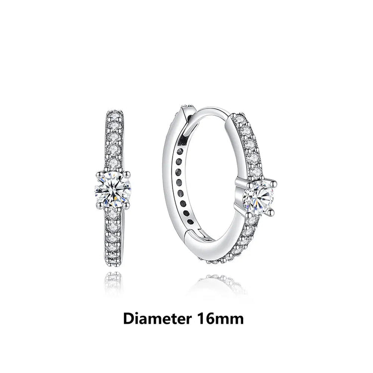 Orecchini Originali in Argento Sterling 925, Modello 2026, a Perno e a Cerchio con Cristalli, per Donna, in Oro Rosa, con Corona, Cuore, Infinito, Ape, Gioielli platinumshop