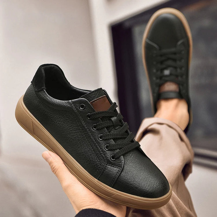 Fashion Brand Men Genuine Leather Shoes Comfortable Man Casual Shoes Outdoor Sports Sneakers Skateboard Footwear Tenis Masculino