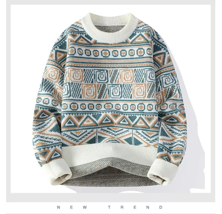 Men's fashion pullovers 2026 men winter korean style Sweaters mens warm sweater O-neck men sweaters autumn  men full size M-3XL
