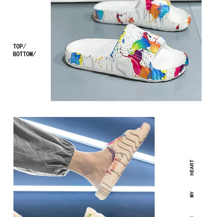 Scarpe estive da uomo Pantofole da spiaggia Scivoli antiscivolo in EVA all'aperto Moda donna Appartamenti Infradito Sandali casual Casa di lusso