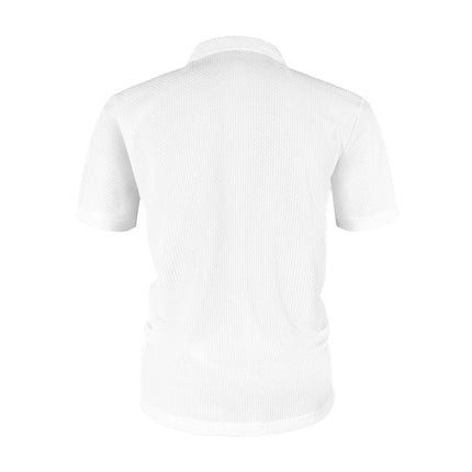 Men's Short Sleeve Summer T-Shirt with Ice Silk Lapel, Men's Top