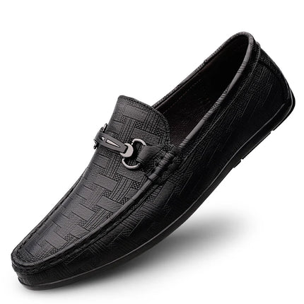 Nuovi Mocassini Neri da Uomo 2026, Scarpe in Pelle di Alta Qualità, Design Elegante, Suola Morbida, Comode Scarpe Casual