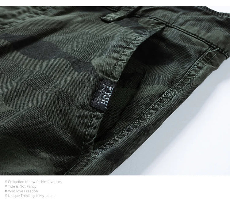Spring Autumn Men Cargo Camouflage Pants Men Cotton Casual Breeche Bermuda Beach Jogger Pants Mens Trousers Male Dropshipping