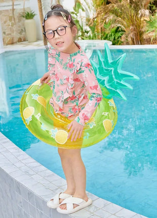Rooxin Flamingo Nuoto Cerchio Bambino Infantile Galleggiante Piscina Anello di Nuoto Con Parasole Sedile Galleggiante Estate Spiaggia Piscina Festa Giocattoli
