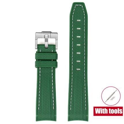 Cinturino in gomma per Swatch X Omega Joint MoonSwatch Cinturino sportivo impermeabile da 20 mm Cinturino con estremità curva in silicone per uomo donna platinumshop