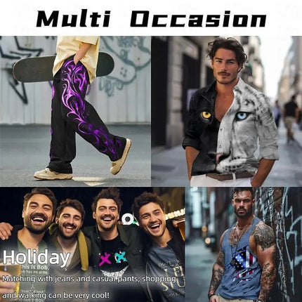 Polo a righe con texture stampata in 3D per uomo Modello sfumato colorato Abbigliamento da uomo Top con risvolto estivo T-shirt a maniche corte larghe