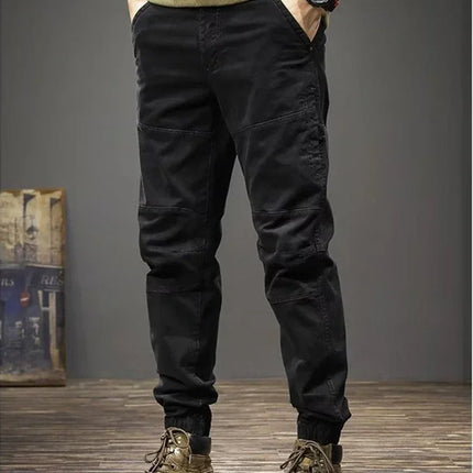 Grey Men's Cargo Pants Multipockets Black Male Trousers Multi Pocket Slim Techwear Harajuku Korean Style Cotton Nylon Y2k Luxury
