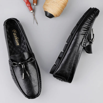 Scarpe Casual da Uomo in Vera Pelle, Mocassini di Lusso Traspiranti, Slip-on, Scarpe da Guida, Calzature Business