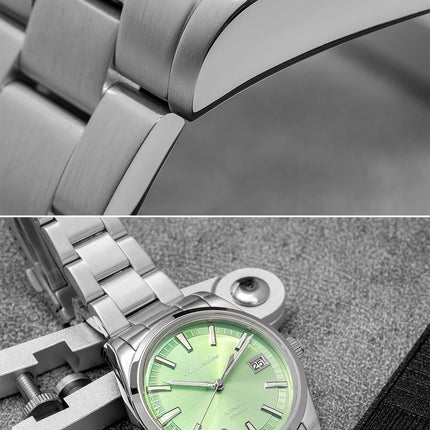 ADDIESDIVE Men's Automatic Mechanical Watch 316L Stainless Steel Luminous with Calendar 100M Waterproof Men's Wristwatch
