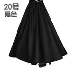 TIYIHAILEY-Women's Long Maxi Thick A-line Skirts, Elastic Waist, Plaid Woolen Skirts, Warm with Pocket, Winter, New Custom Made PlatiNum