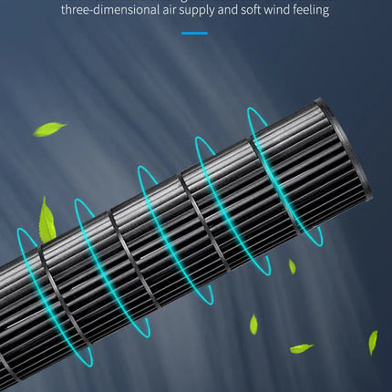 Ventilatore a Torre 2026 Nuovo Modello Aggiornato, Ventilatore da Terra, Ventilatore Verticale Silenzioso Senza Pale, Compagno per Condizionatore d'Aria, Ventilatore Elettrico Domestico Senza Pale