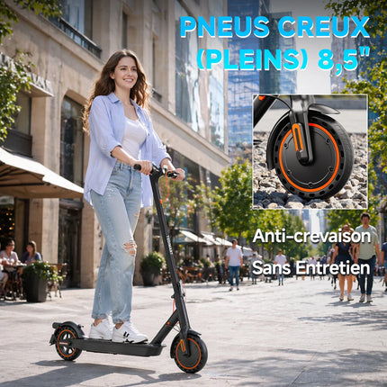 Monopattino Elettrico TODIMART T3 Smart APP, Motore Potente 350W (500W di Picco), Batteria 36V 7.8Ah, Autonomia 20-35KM, Scooter Elettrico per Adulti con Doppio Freno