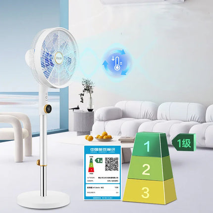 Ventilatore a Torre con Inverter DC, Ultra Silenzioso a 12 Velocità con Telecomando, Ventilatore Oscillante a Risparmio Energetico per Soggiorno/Camera da Letto