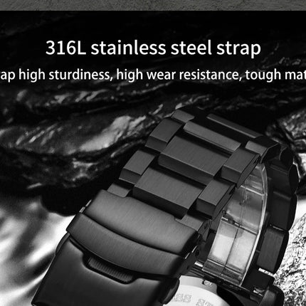 ADDIESDIVE 44mm Men's  Wrist Watch 50m Water Resistant Large Luminous Dial Date Display Stainless Steel Men's Quartz Watch