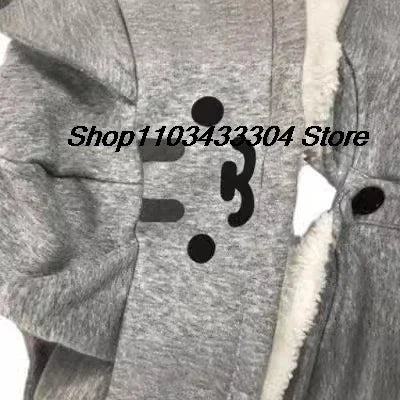 DTR Totoro cosplay sweater Kawaii Hoodie Sweatshirt My Neighbor Coat Fleece Overcoat With Ears Harajuku Cute Jackets ChristmaDTR