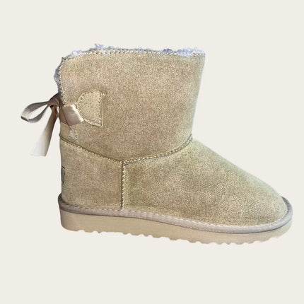 2026 Winter Boots Fur Ladies Snow Boots Real Sheepskin Wool Low-cut Warm Fur Shoes Man and Women Winter Short Boots Super Mini
