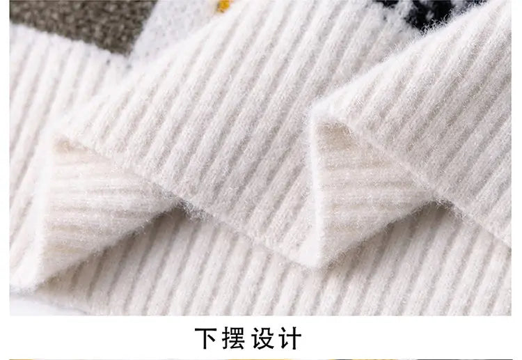 Men's fashion pullovers 2025 men winter Sweaters mens warm sweater O-neck custom pattern men sweaters autumn men size M-3XL