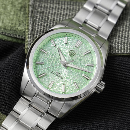 Watchdives WD0003C 38mm Watch VH31 Sweep Seconds Quartz Movement Stainless Steel Watch Elementum Original Design Men Wristwatch