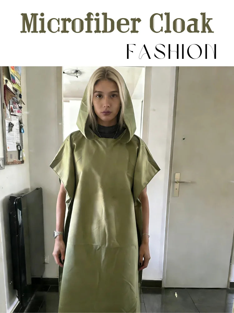 Asciugamano poncho da surf con cappuccio Asciugamano in spugna ad asciugatura rapida Cambio di copertura per adulti Surf Nuoto Spiaggia Sport acquatici Ocean Essential Acc