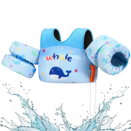 Children's Life Jacket Children's Swimming Arm Floating Whistle Life Vest Baby Swimsuit Safety Foam Pool Accessories for Kayak