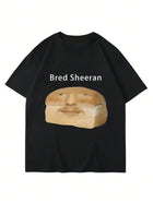 Interesting front print with emoji graphic, men's short-sleeved t-shirt