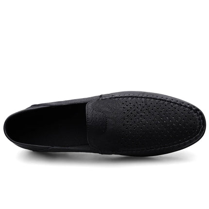 Scarpe da uomo Casual in pelle scavano mocassini da uomo traspiranti Slip on scarpe da guida mocassini da uomo italiani di lusso Plus Size 38-47