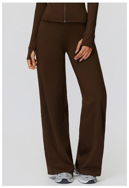 Yoga Pants High Waist Flare Leggings Women Gym Fitness Flared Trousers Breathable Wide Leg Pants Female Workout Dance Trousers