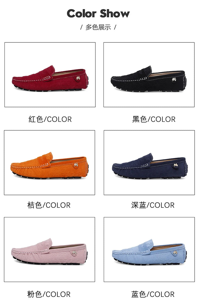 Scarpe Italiane Formali da Uomo, Mocassini in Pelle Fatti a Mano, Scarpe Casual da Guida, Slip-on di Lusso Comodi per Uomo