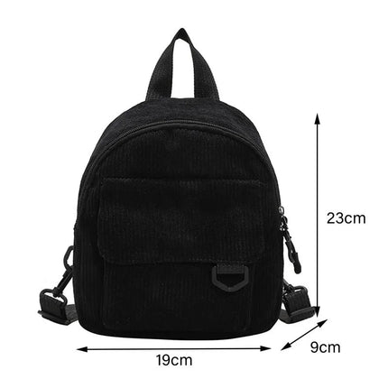 Mini Backpack Square Bag Korean Version Fashionable Sweet Shoulder Bag Female's Schoolbag Stylish  Simple Crossbody Bag Casual PlatiNum