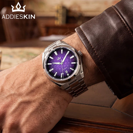 AddiesKin K014 Men's Automatic Mechanical Watch ST2130 Movement Cameo Shell Dial Sapphire Crystal 40mm 200M Water Resistant 316L