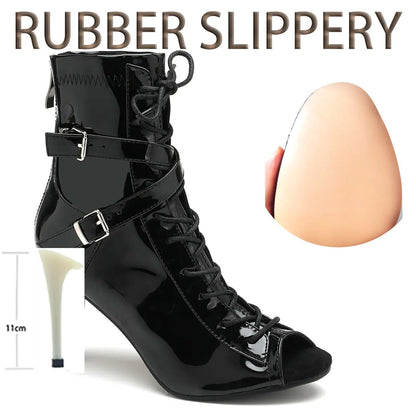 Sgesvier High Women Sandals Thin Heels Soft Stilettos Jazz Dance Female Shoes Sole Customizable Latin Dancing Sexy Plus Size 46