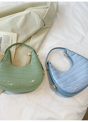 Fashion Stone Pattern Shoulder Bag Women'S Small Handle Underarm Bag Clutch Luxury Women'S Handbag Tote Bag Mini Dumpling Bag PlatiNum