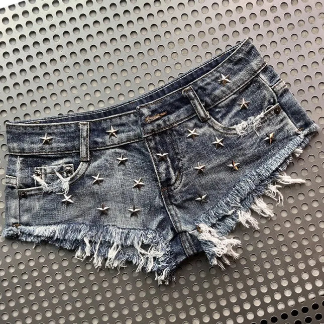 Moda Sexy Slim Fit Denim Hot Pantaloni Corti Per Le Donne 2024 Estate Nuovi Jeans Shorts Vintage Strada a vita bassa Ropa De Mujer - platinumshop